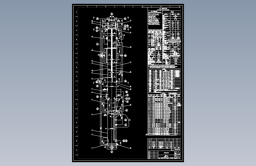 降膜蒸发器图纸