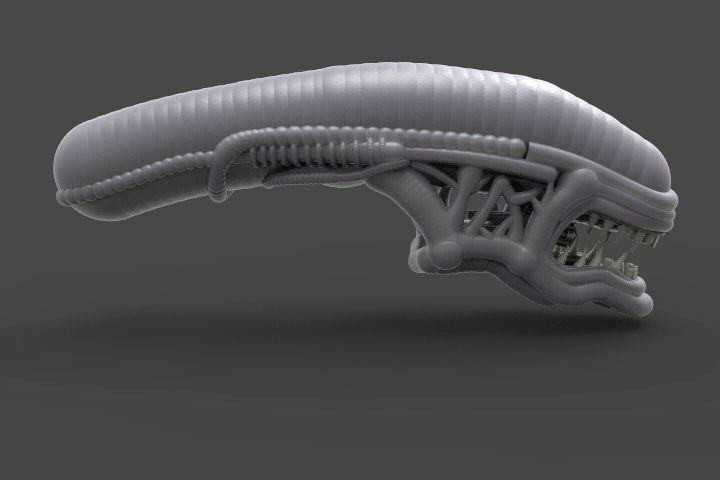 Alien Head (HR Giger) WIP