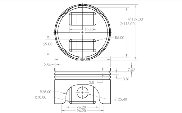 CAD CAM SolidWorks教程 _ 活塞头 - www.cad-solid.com