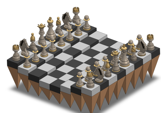 Chess Set - Stepwise design