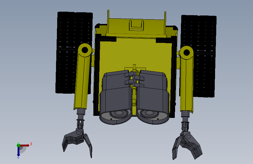 可爱瓦力机器人玩具sw模型