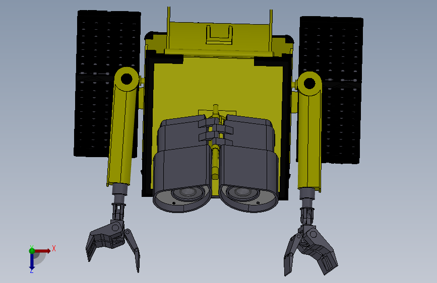 可爱瓦力机器人玩具sw模型