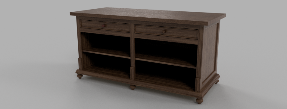 Mahogany Credenza