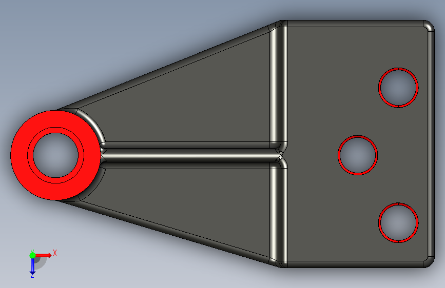 Solidworks - 初级教程 _ 零件建模 _ 第7和第8集 俯视图