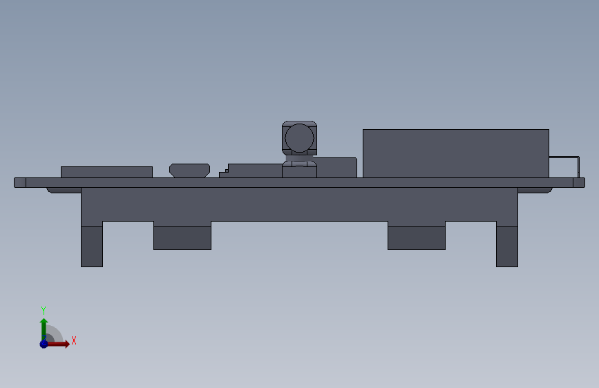 TTGO T-BEAM 实际尺寸 正面视图