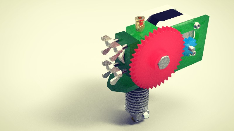 Wade's Geared Extruder - Onshape CAD