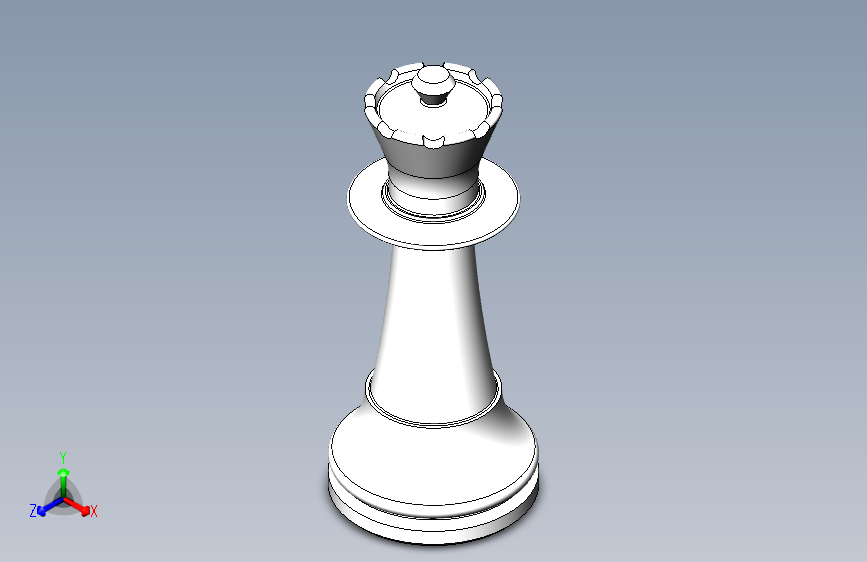 国际象棋皇后 3英寸高