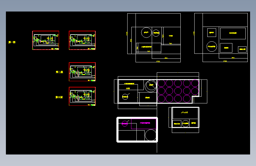 研发移动便携水处理设备流程图和布置图