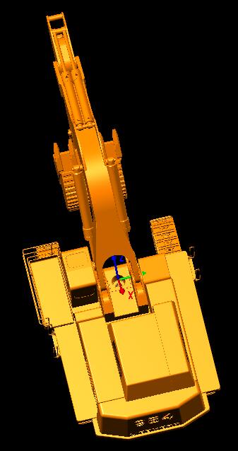 1比12 RC Lebherr 984挖掘机三维建模图纸 stp格式 附dxf平面图纸