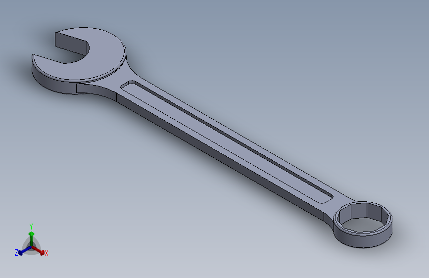 在SolidWorks中的扳手
