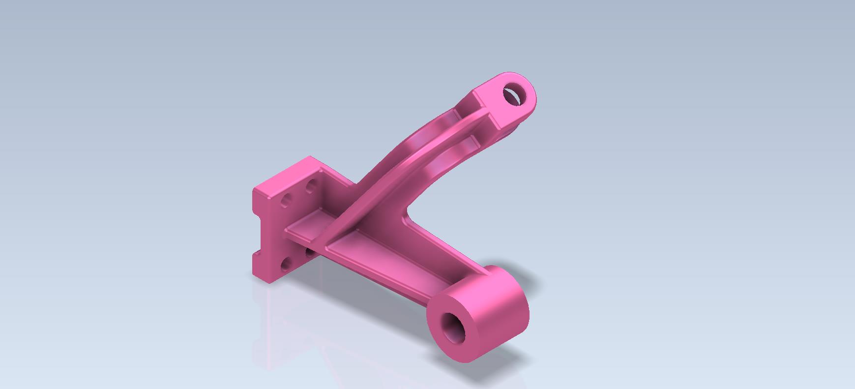 3D CAD 基础练习_ 导向轴承_ Cojinete Guía_ 连接臂_ Autodesk Inventor Pro