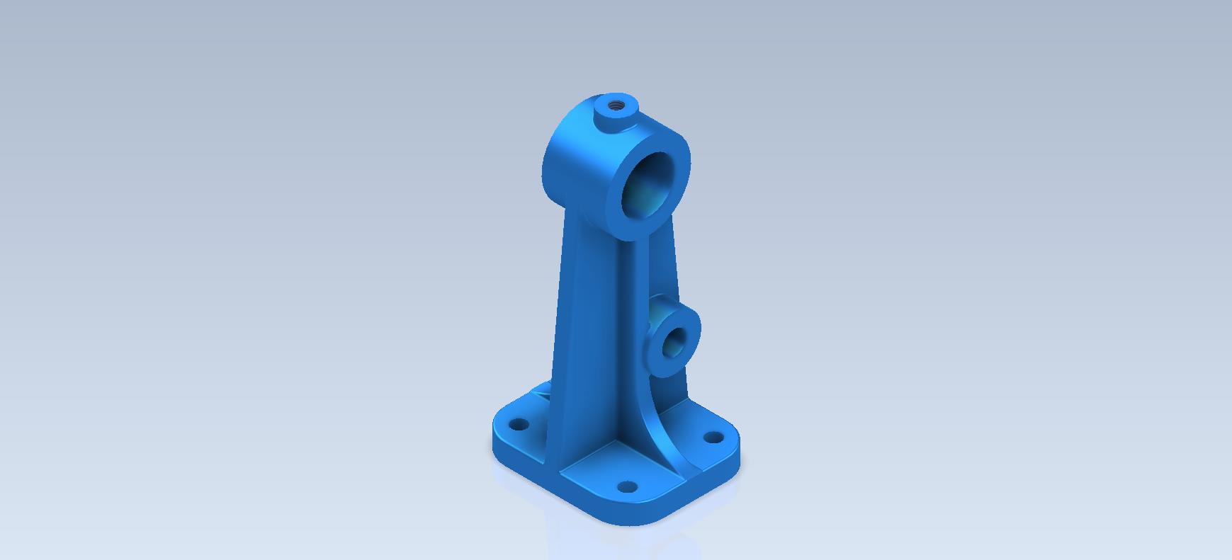 3D CAD 基础练习_ 轴承支架 _ Autodesk Inventor Pro