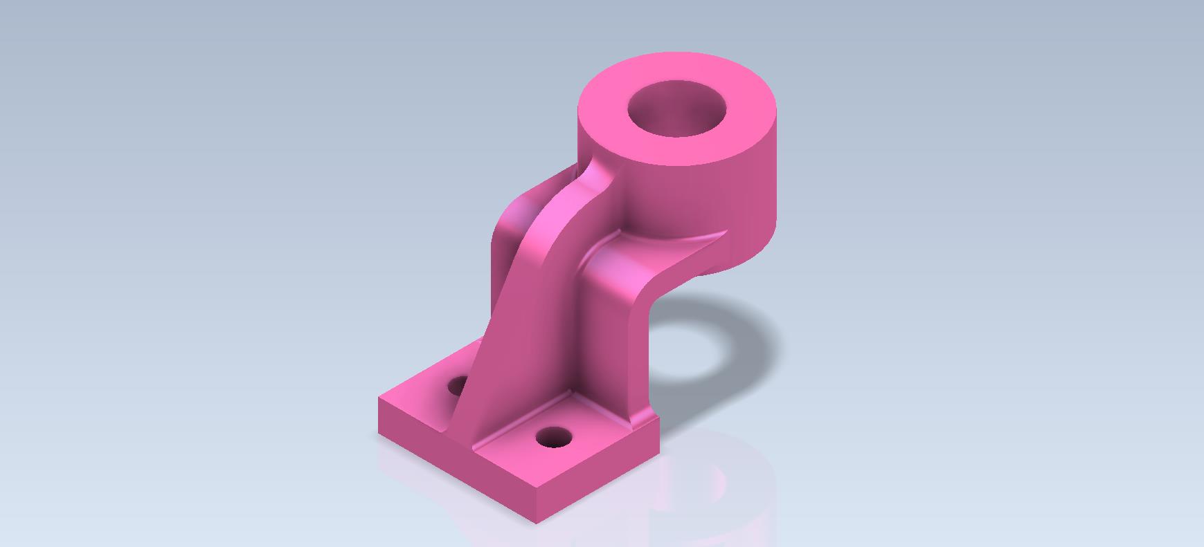 3D CAD 基础练习_ 轴承支架_ 滚轴承支架_ Autodesk Inventor Pro