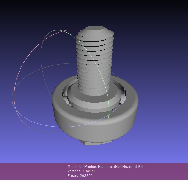 3D Printing Fastener (Bolt Bearing)