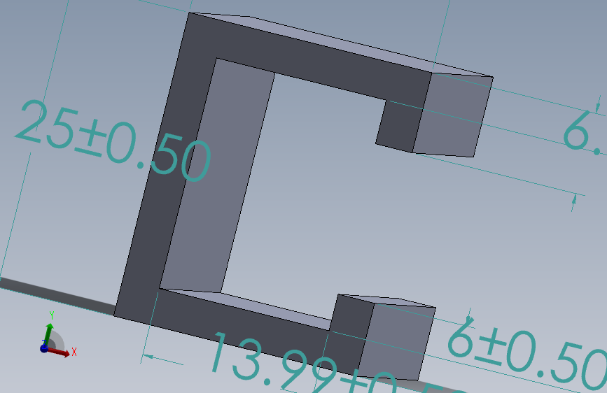 20x25x3mm C型槽钢