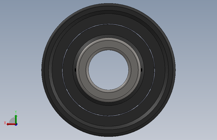 Ball Bearing Track Roller 背面视图