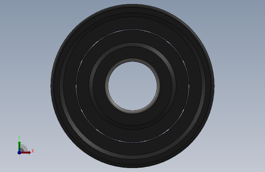 Ball Bearing Track Roller 正面视图