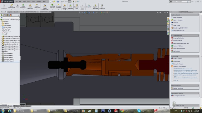 BT40 Cnc spindle.