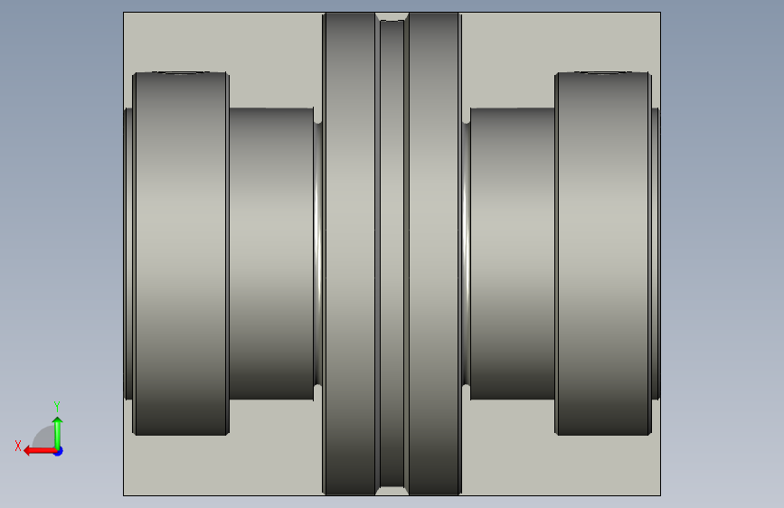 Double Row Cylinder Roller bearing 背面视图