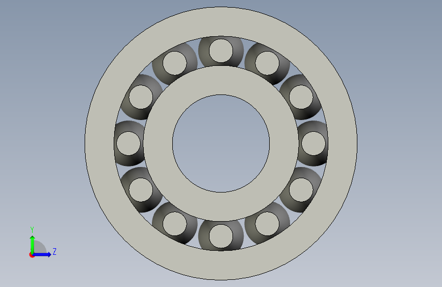 roller bearing 左侧视图