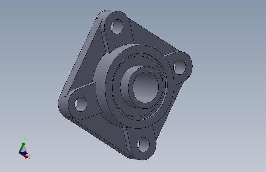 Simple Flange Bearing