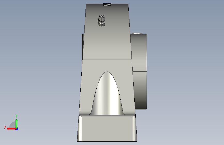 SKF SY 60 TR 滚珠轴承 plummer block 单元 背面视图