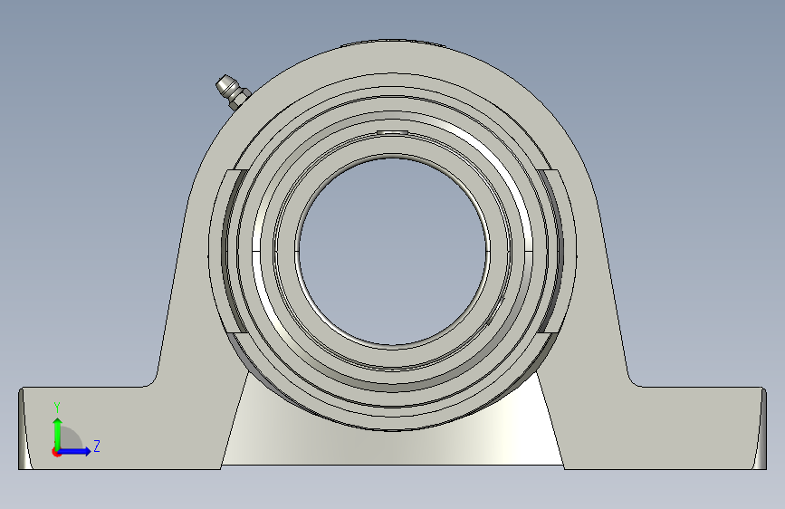 SKF SY 60 TR 滚珠轴承 plummer block 单元 左侧视图