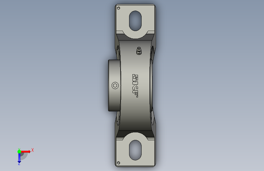 SKF SY 60 TR 滚珠轴承 plummer block 单元 俯视图