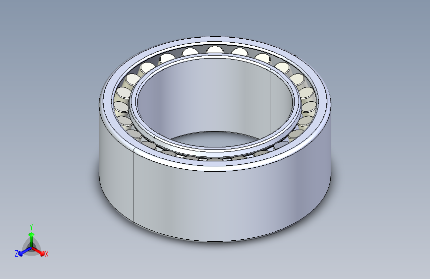 Solidworks_ 双列圆柱滚子轴承