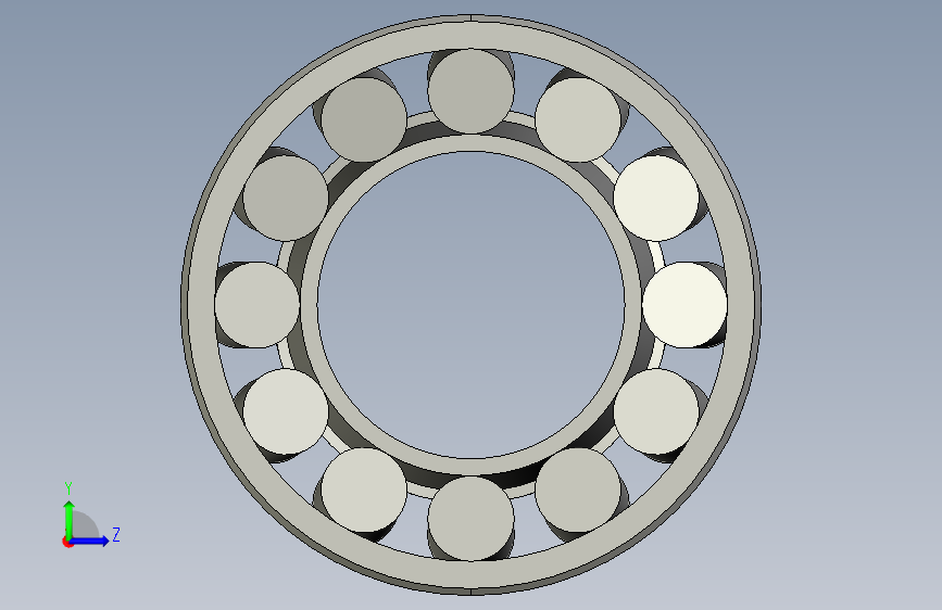 TAPPER ROLLER BEARING-32209 左侧视图