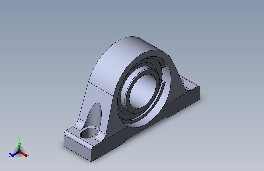Y-bearing plummer block unit, cast housing, grub screw locking, SY 2.1_2 TF