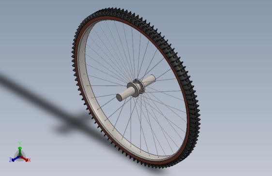 自行车轮由SolidWorks制造