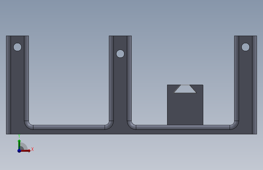 闲置滑轮系统 正面视图