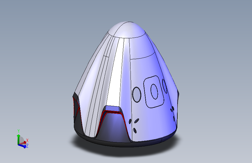 SpaceX 的 Dragon 太空舱 stp