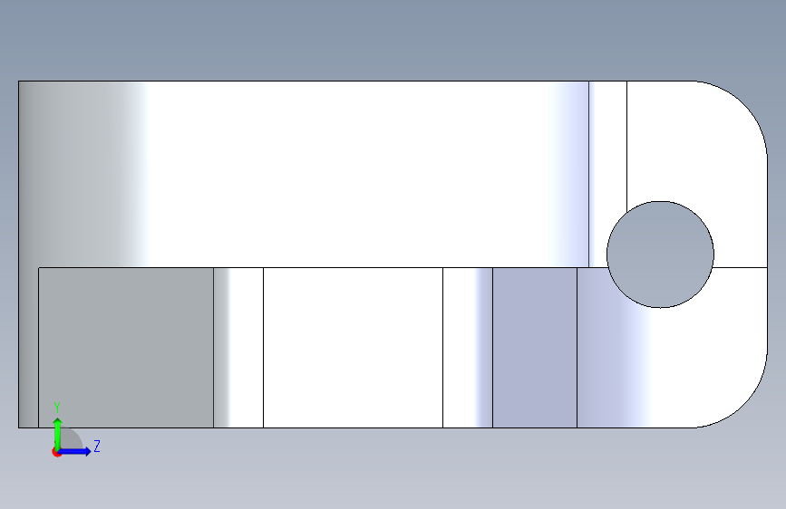 线性轴承轴支架 SHF13 左侧视图
