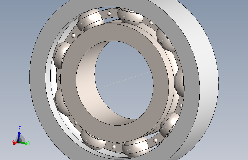 轴承在SolidWorks中完成
