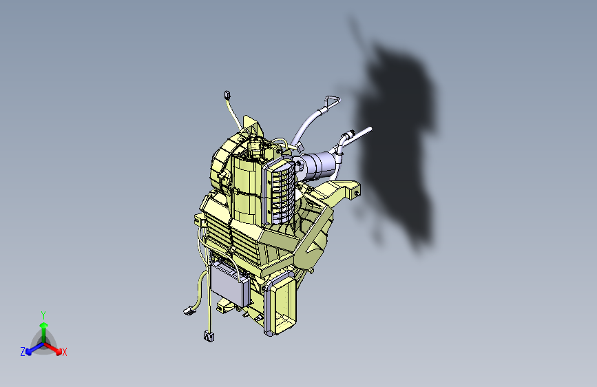 东风-EJ04（EV）-V210AJ-H0200 空调系统-暖风系统-通风壳体组