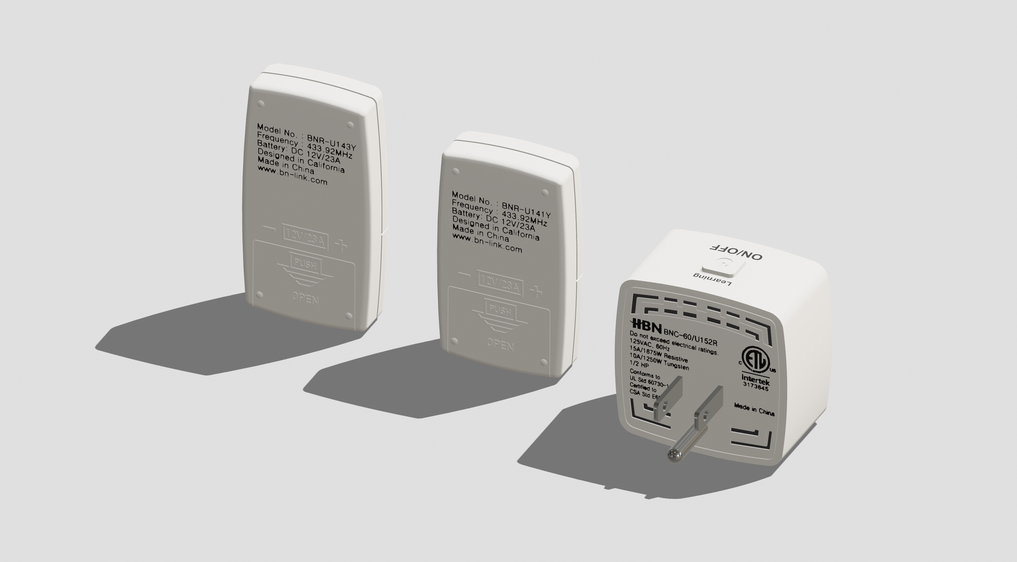 带遥控器的 HBN 遥控插座