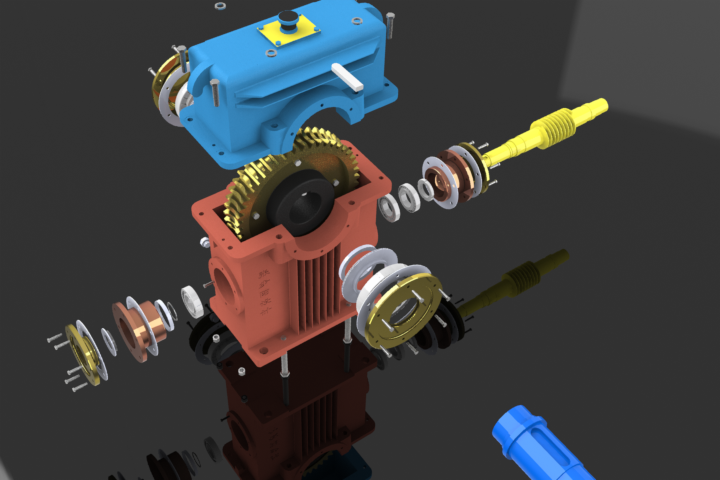 rv单级蜗轮蜗杆减速器(毕业设计)