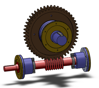 rv单级蜗轮蜗杆减速器(毕业设计)