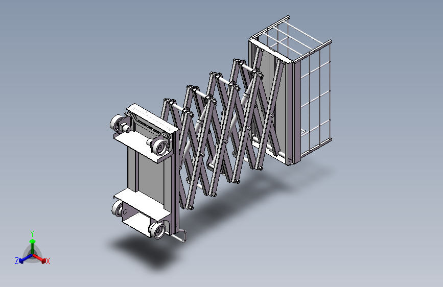 剪叉式液压升降平台（二维+三维+说明书）