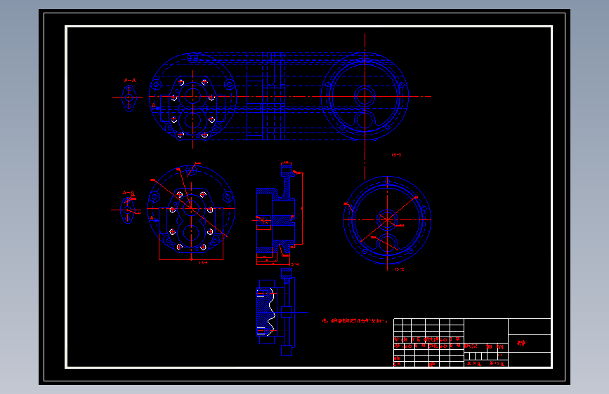 (GB)齿轮油泵CAD