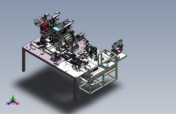 拉料切片真空传送组合设备