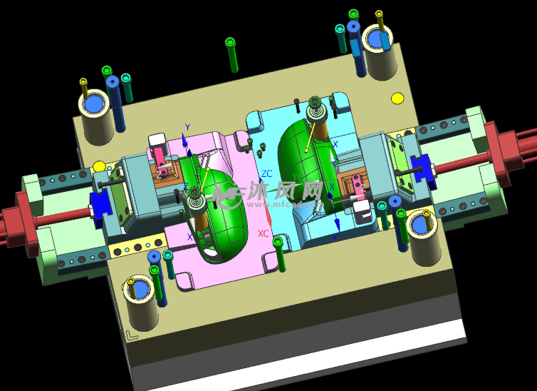 大众汽车后视镜模具设计
