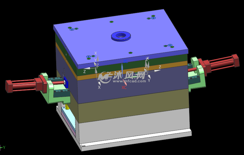 大众汽车后视镜模具设计
