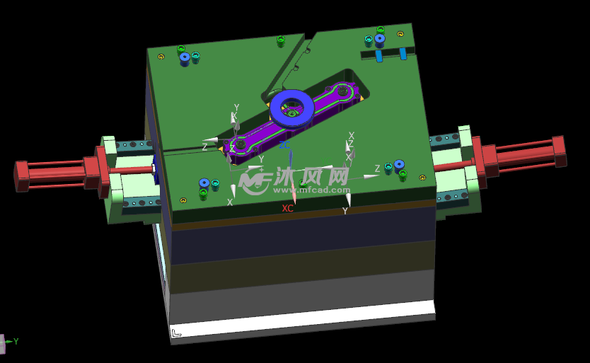 大众汽车后视镜模具设计
