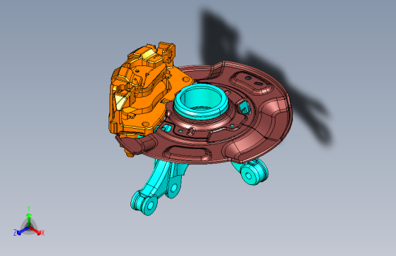 丰田-雅力士-底盘-DISC BRAK FRT,RH WITH STEERING KNUCKLE ASSY