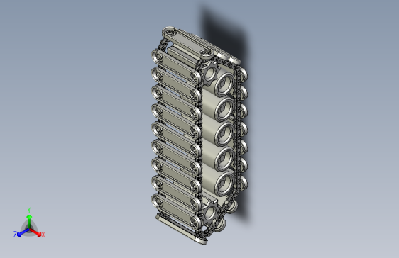 履带轮结构3D图纸 STEP IGES格式