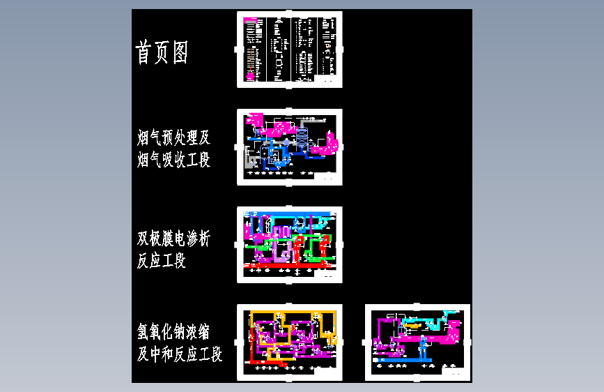 2×350MW机组烟气深度脱硫及硫资源再利用项目2-P&ID管道及仪表流程图CAD图纸