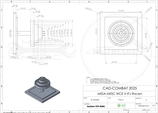 部分挑战 -第一轮 (CAD COMBACT-2025)